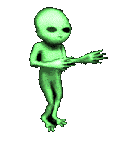 A dancing alien