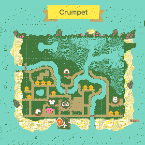 Map of Crumpet on day 34
