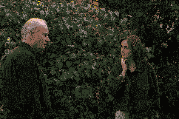 Stellan Skarsgård and Renate Reinsve in Sentimental Value