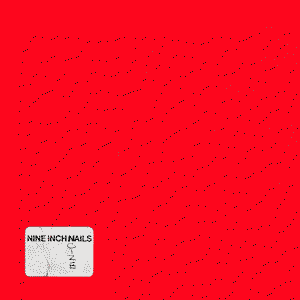 The bright red album cover for Nine Inch Noize, with the title scrawled in the corner.