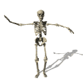Dancing skeleton